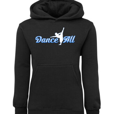 Dance 4 All - Kids Blue Logo Hoodie Thumbnail