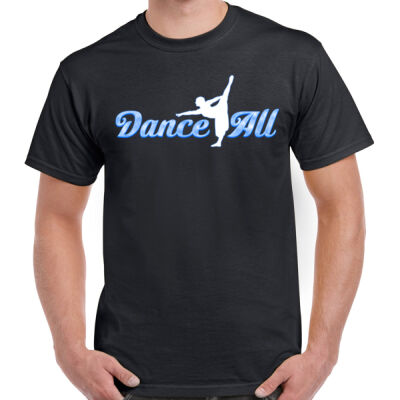 Dance 4 All - Adult Blue Logo T-Shirt Thumbnail