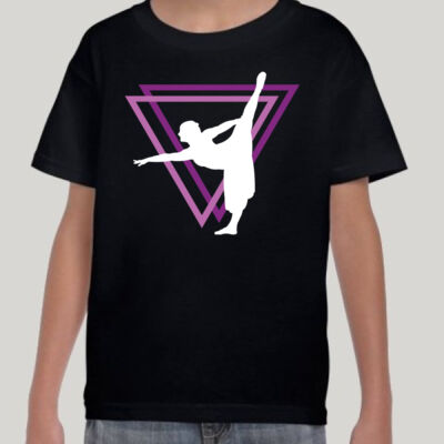 Dance 4 All - Kids Pink Silhouette T-Shirt 2024 Thumbnail